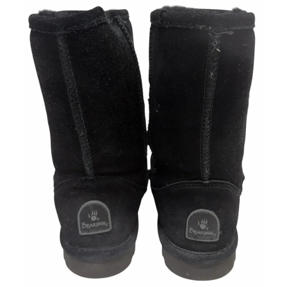 Bearpaw Women's‎ Boot Elle Short Water Resistant Suede Black Size 7 1962W